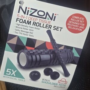 NIZONI 5-in-1 Deep Tissue Foam Roller Set